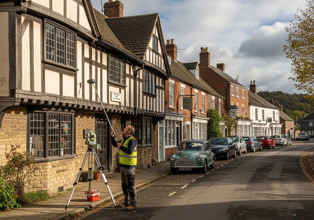 Tarporley village showing historic Cheshire architecture and traditional buildings